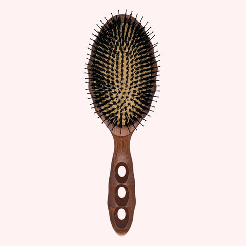 Y.S. Park 90CS2 Wood Air Vent Cushion Hair Gloss Flat Eco Styler Tortoise Brush Soft Cushion