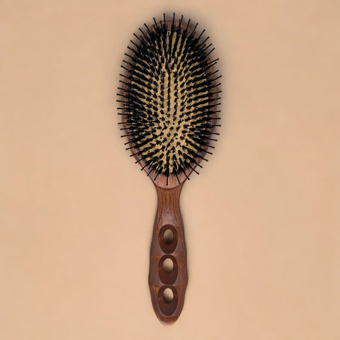 Y.S. Park 90CS2 Wood Air Vent Cushion Hair Gloss Flat Eco Styler Tortoise Brush Soft Cushion