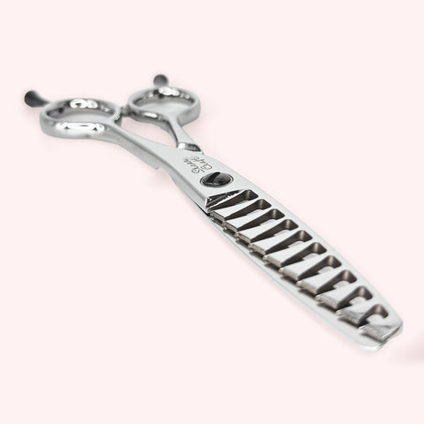 Aura 6010 6" Japanese handmade hair shear – side profile