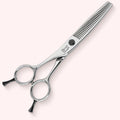 Aura 6030 Lefty Japanese handmade hair shear – closed front view