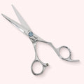 Chris Jones Signature 5.75 Japanese handmade hair shear – open, front view