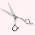 Chris Jones Signature 6.25 Japanese handmade hair shear – open, front view