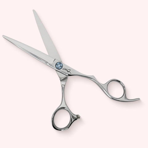 Chris Jones Signature 6.25 Japanese handmade hair shear – open, front view