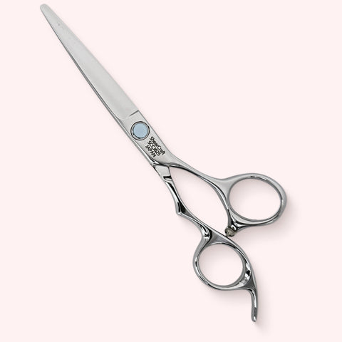 Chris Jones Signature 6.25 Japanese handmade hair shear – closed, back view
