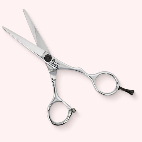 Eclipse 5.0 Japanese handmade hair shear – open, front view