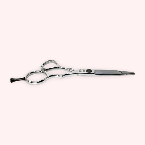Eclipse 5.0 Japanese handmade hair shear – side profile, reverse