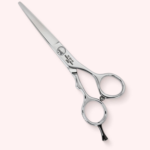 Eclipse 5.5 Japanese handmade hair shear – closed, back view