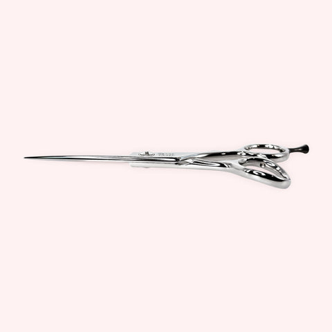 Eclipse 5.5 Japanese handmade hair shear – side profile, reverse