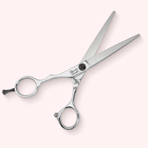 Eclipse 6" lefty Japanese handmade hair shear – open front