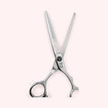 Eclipse TH-30 6" thinning Japanese handmade hair shear – close-up of thinning teeth and logo