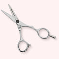 The Foundry 4.5 Japanese handmade hair shear – open, front view