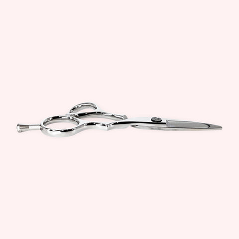 The Foundry 4.5 Japanese handmade hair shear – side profile, reverse
