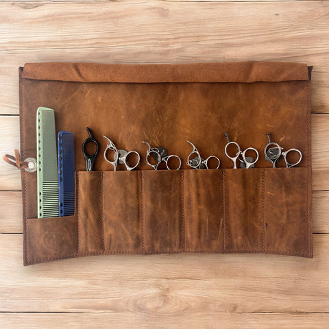 Leather Shear Roll by The Foundry Salon