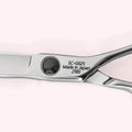 Genesis 6.25" Japanese handmade hair shear – close-up of back engraving