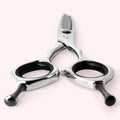 Lacerta SC-6013 Japanese handmade hair shear – end-on view