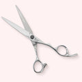 Luna 6.0 Japanese handmade hair shear – open, front view