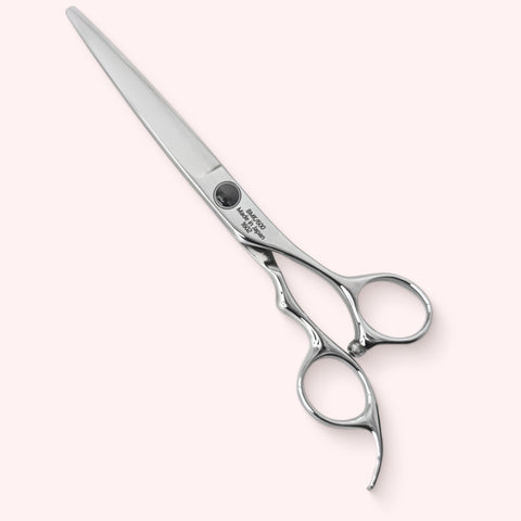 Luna 6.0 Japanese handmade hair shear – closed, back view