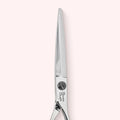 Orbit 6" Japanese handmade hair shear – closed front blade close-up