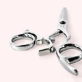 Orbit 6.5" Japanese handmade hair shear – end-on view of finger rings
