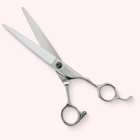 Titan 6.5 Japanese handmade hair shear – open, front view