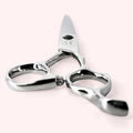 Titan 6.5 Japanese handmade hair shear – end-on view