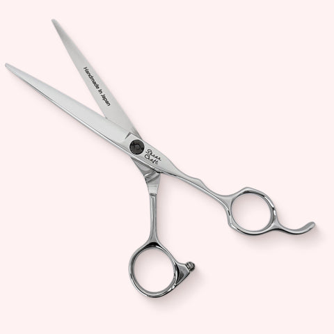 Titan Slim 6.0 Japanese handmade hair shear – open, front view