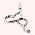 Titan Slim 6.0 Japanese handmade hair shear – three-quarter view of handles