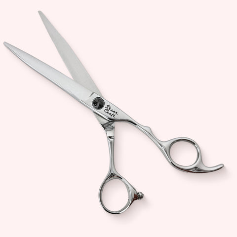 Zeta 6.0 Japanese handmade hair shear – open front